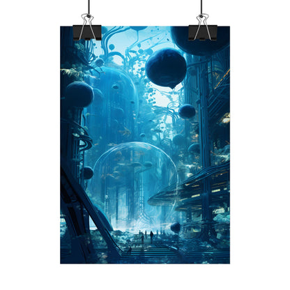 Underwater City of the Future: Sustainable Living in Harmony with Nature - Poster