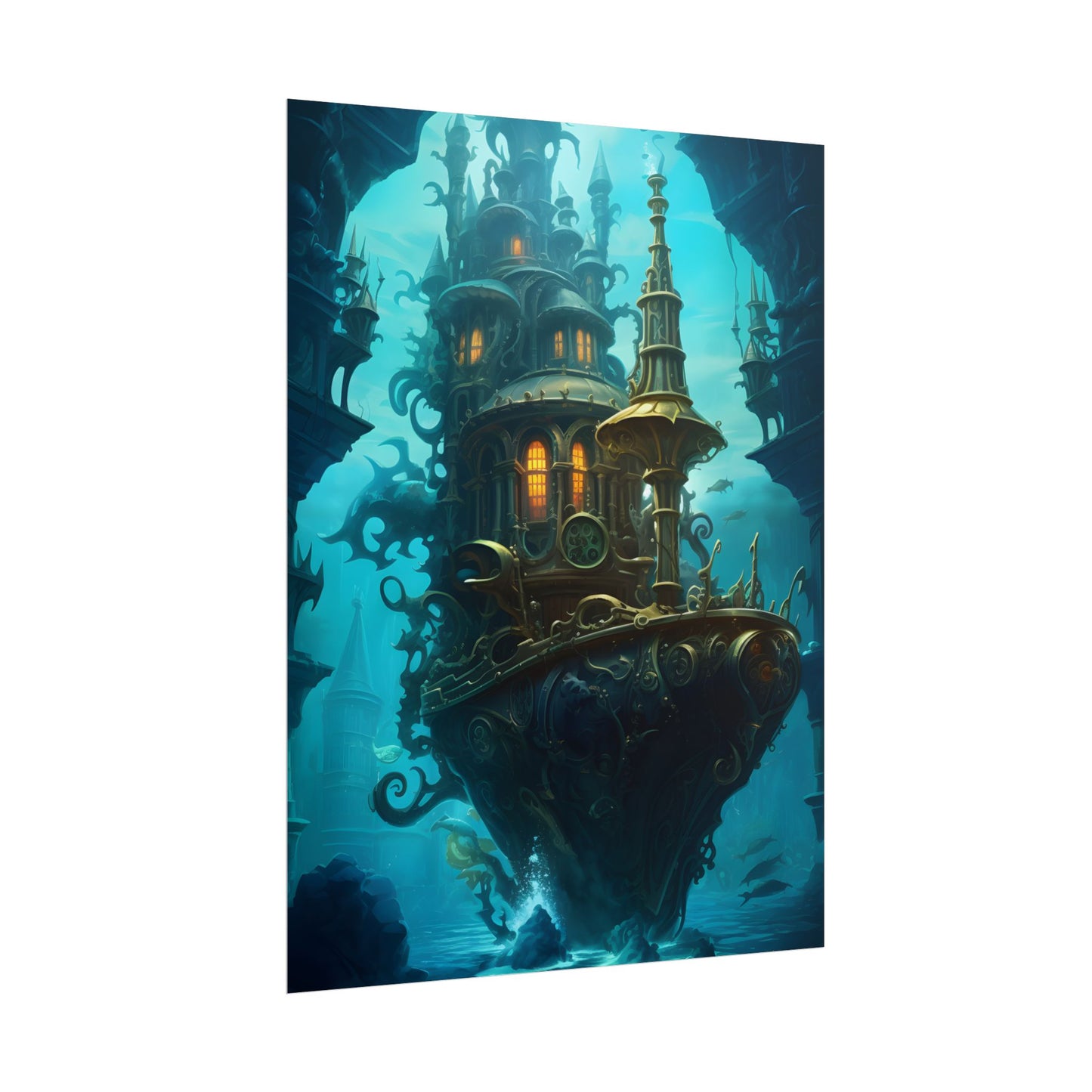 Steampunk Dive: Explore Captain Nemos Nautilu - Poster