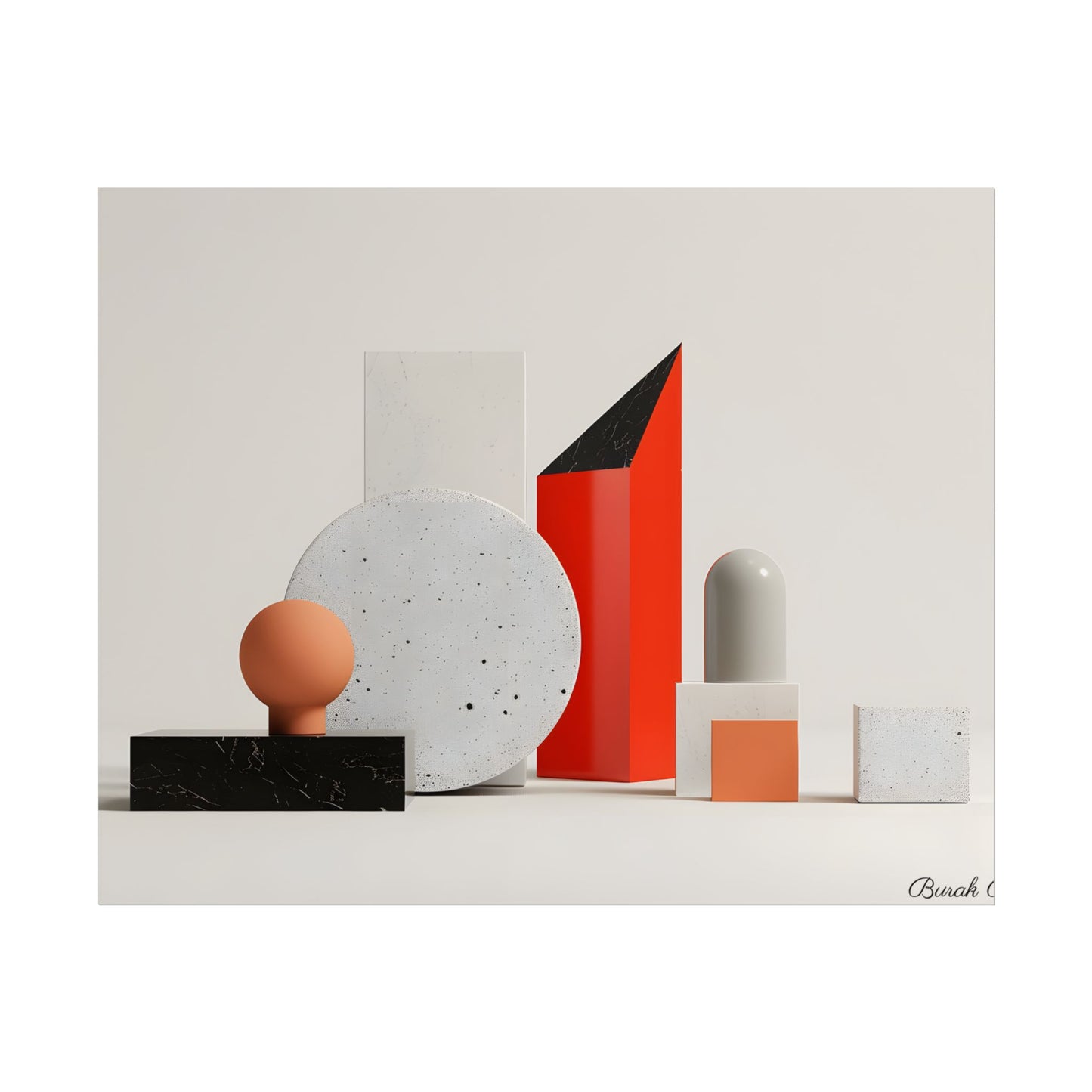 Minimalist Geometric Design: Modern Accessory Artwork - Poster