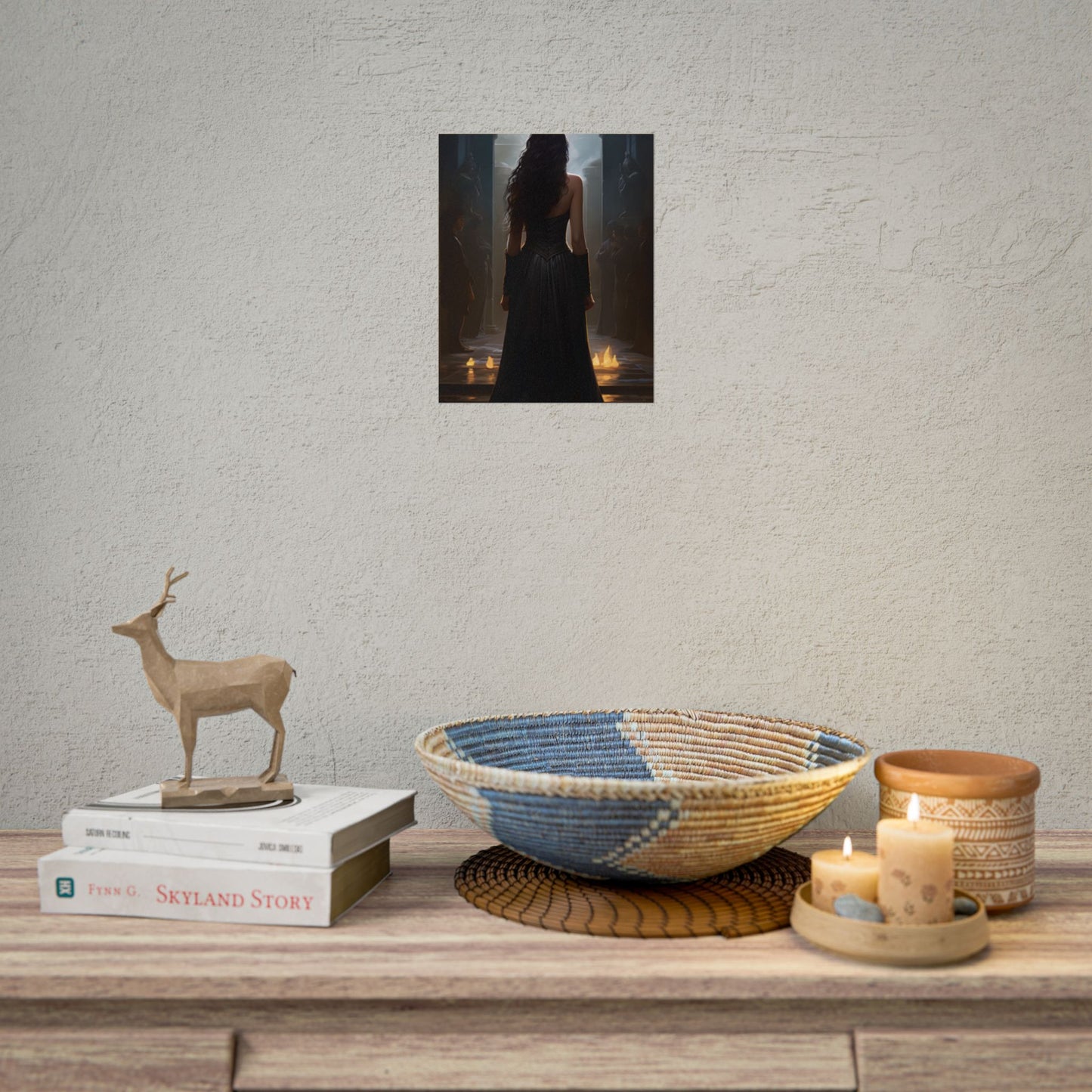 Candid Moment: Geometric Pattern and Sunglasses Art - Poster