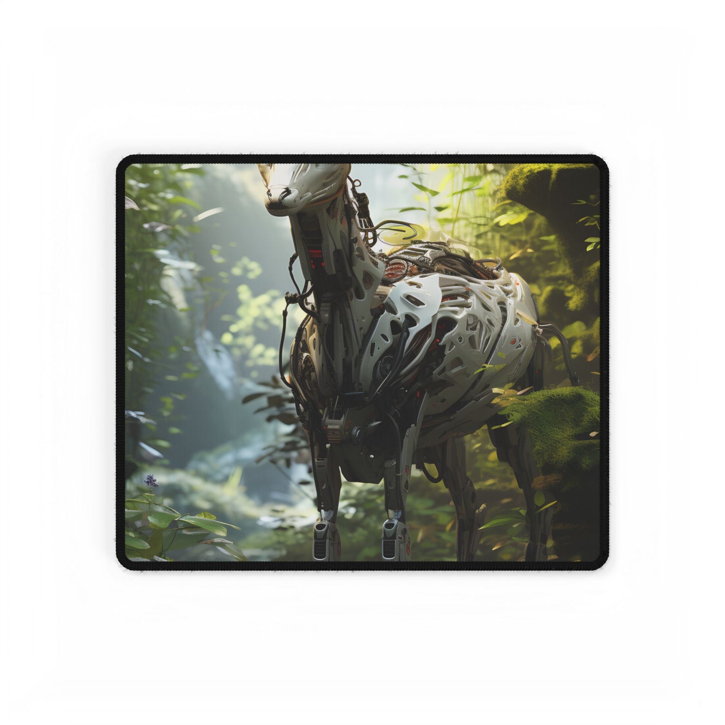 Modern Outdoor Robotic Wildlife Sanctuary: A Unique Artwork of Innovative Design - Desk Mat