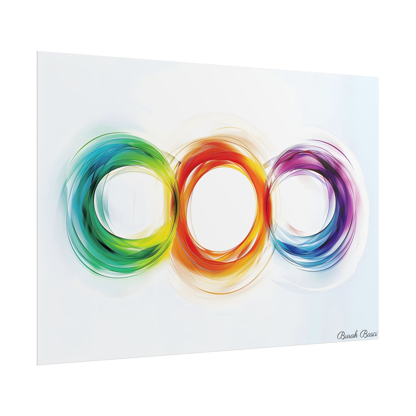 Colorful Swirls: Graphic Art Design - Poster