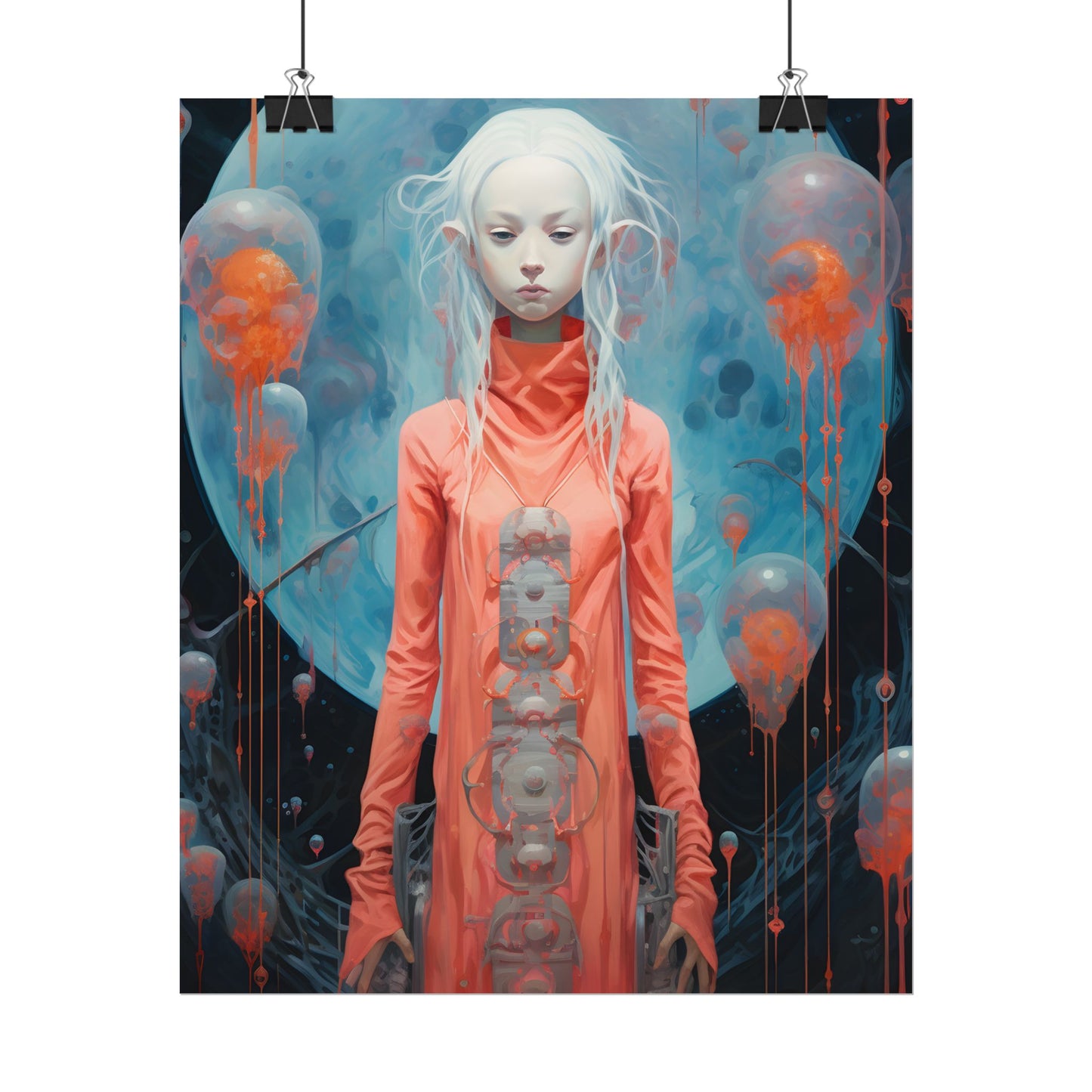 Celestial Dreams: Vibrant Stars and Planets Art - Poster
