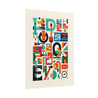 Colorful Infographic: Statistics Explained with Letter L - Poster