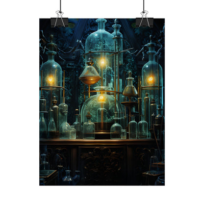 Laboratory Scene: Scientist in Chemical Research - Poster