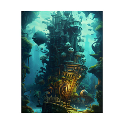 Steampunk Undersea Odyssey: Captain Nemo's Mechanical Voyage - Poster