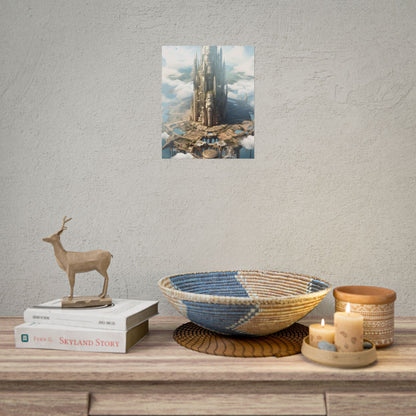 Breathtaking Floating City: Elevated Architecture - Poster