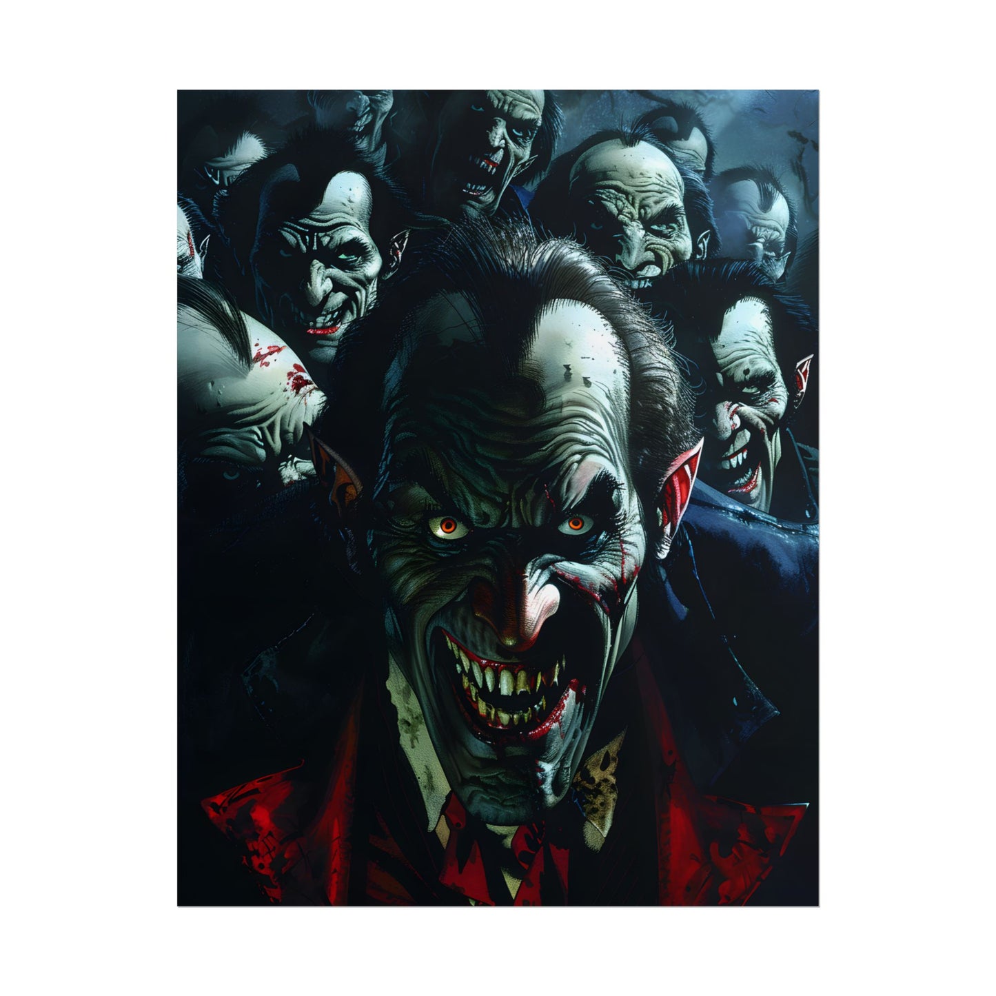 Mischievous Vampires: Gothic Group Artwork - Poster
