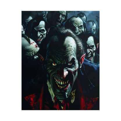 Mischievous Vampires: Gothic Group Artwork - Poster