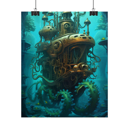 Steampunk Underwater Adventure: Dive into Discovery - Poster