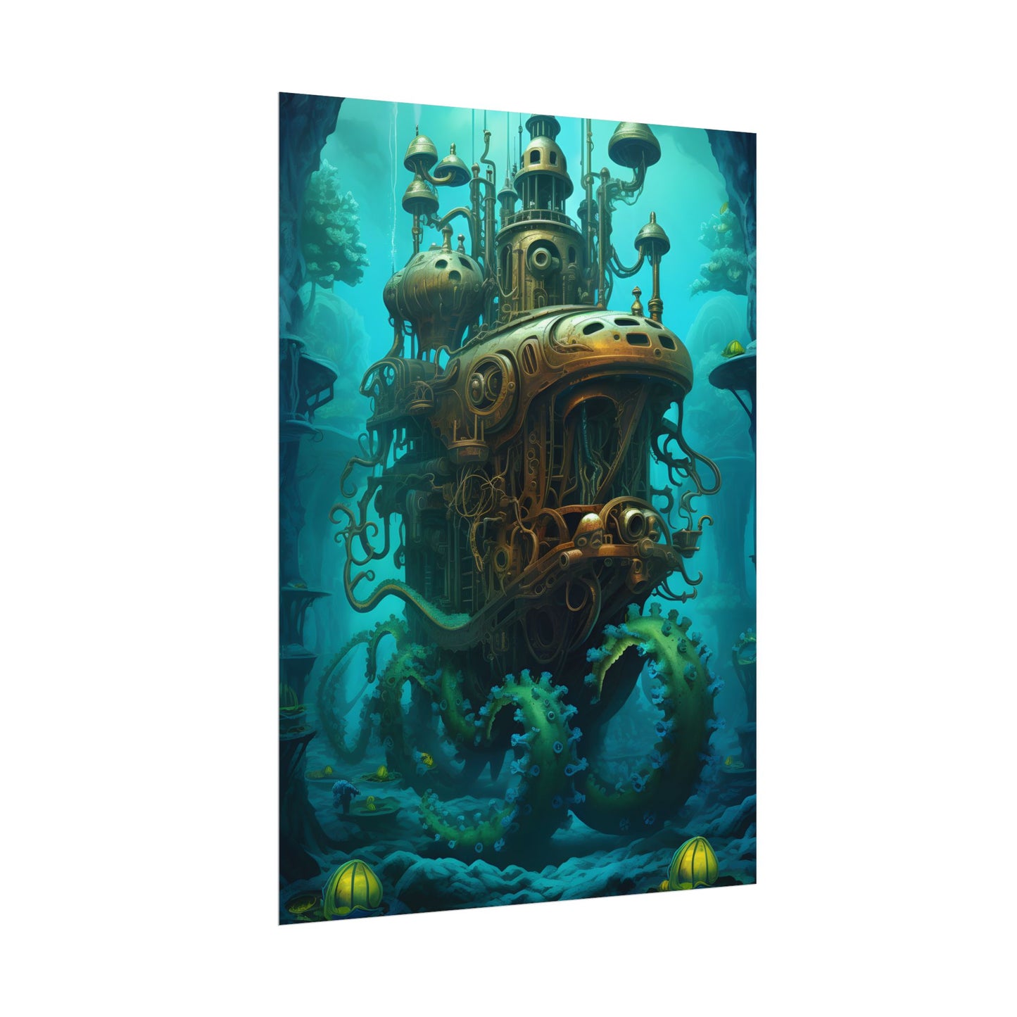 Steampunk Underwater Adventure: Dive into Discovery - Poster