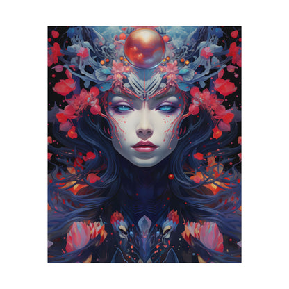 Otherworldly Celestial Dreams: Starry Night Artwork - Poster