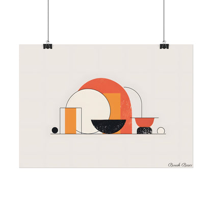 Minimalist Digital Product Design: Bold Block Artwork - Poster