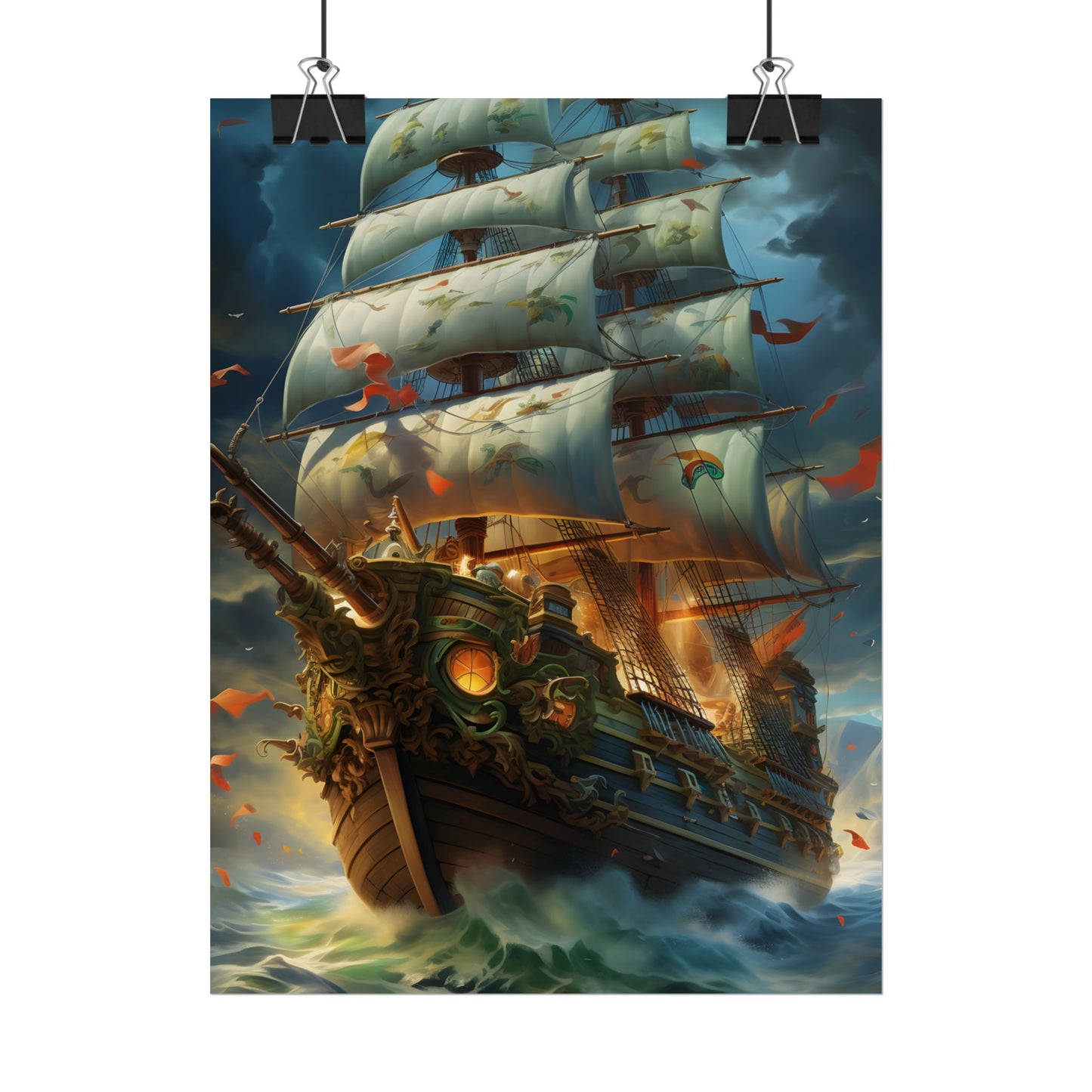 Time-Traveling Sailors: Pirate Crew Adventure Artwork - Poster