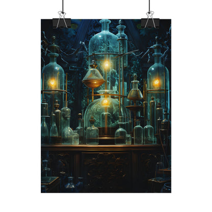 Laboratory Scene: Scientist in Chemical Research - Poster