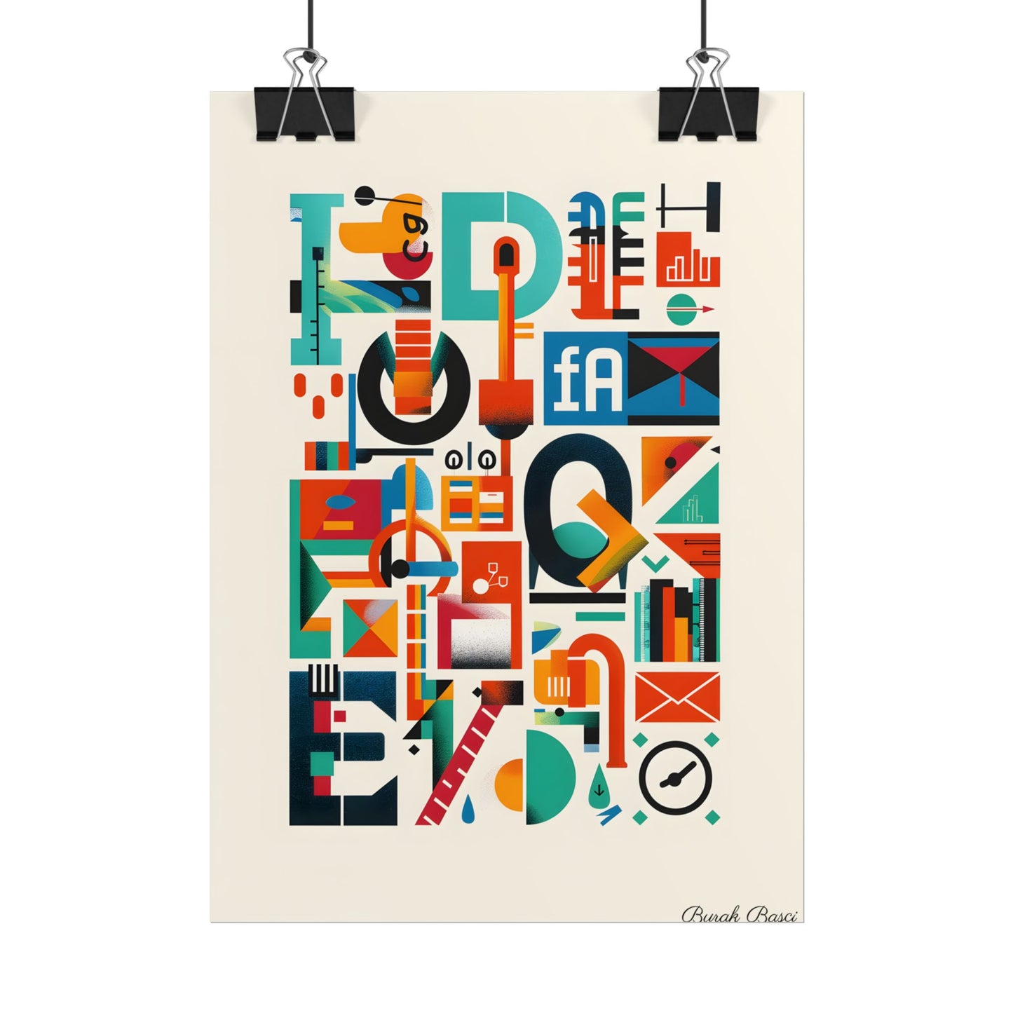 Colorful Infographic: Statistics Explained with Letter L - Poster