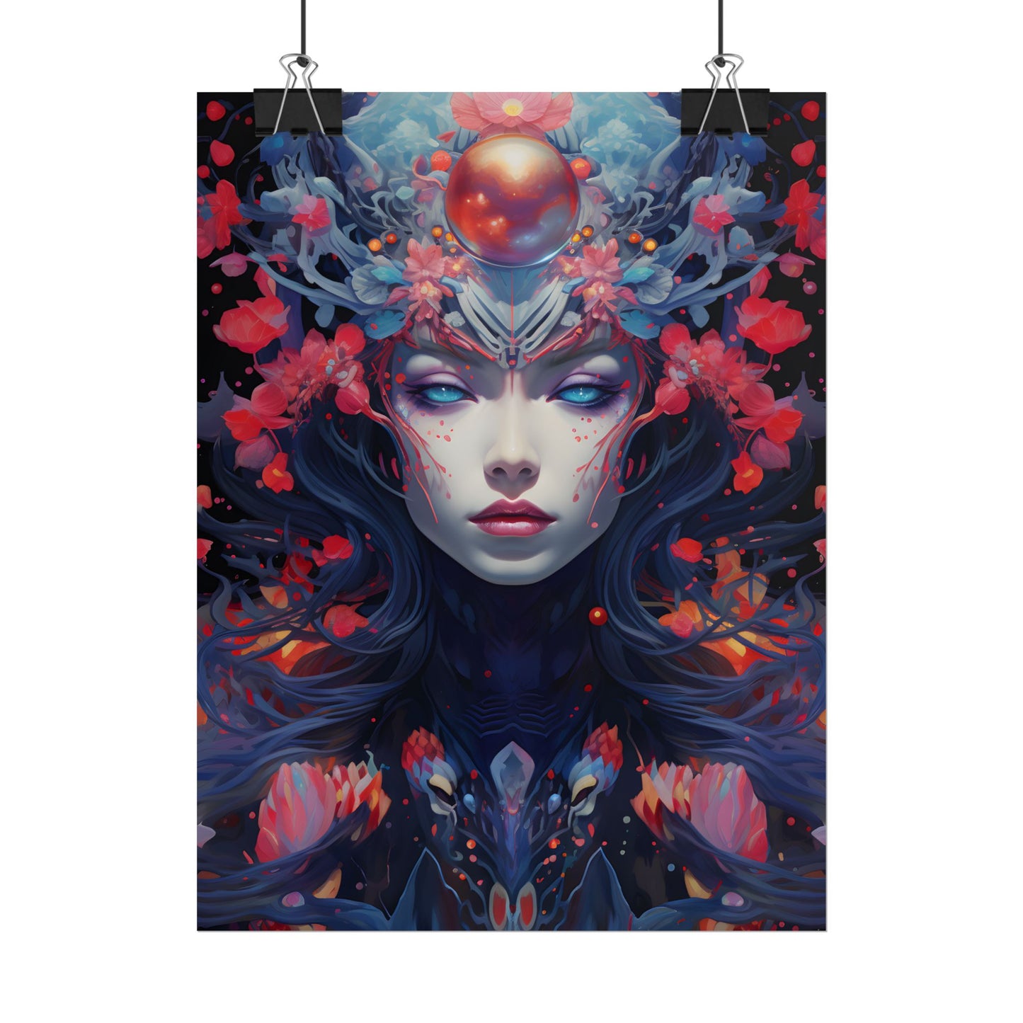 Otherworldly Celestial Dreams: Starry Night Artwork - Poster