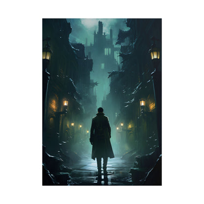 Urban Noir Detective: Mystery Solving Artwork - Poster