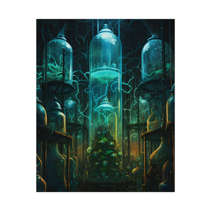 Molecular Secrets: Laboratory Artwork Showcase - Poster