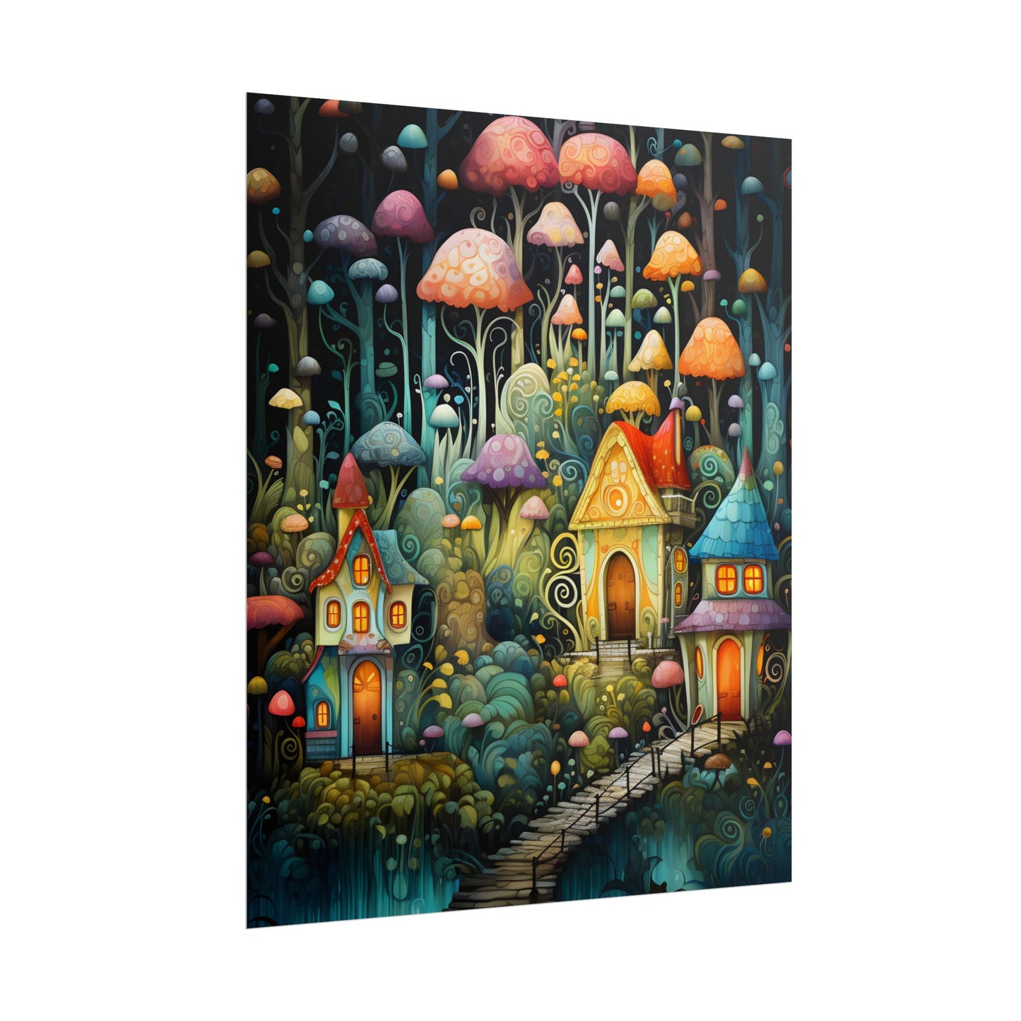 Enchanted Forest Fairies: A Classic Whimsical Artwork - Poster