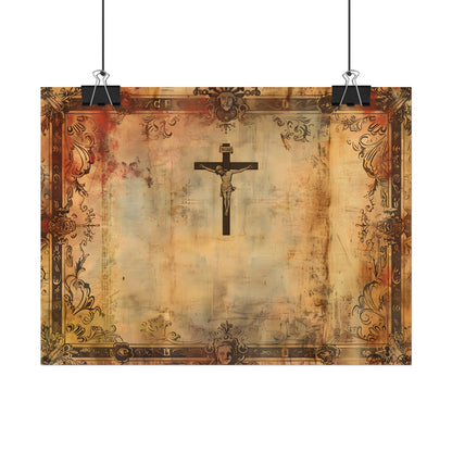 Vintage Biblical Art Print: A Historical Scene - Poster