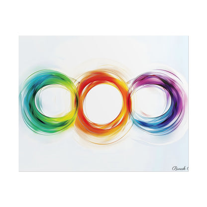 Colorful Swirls: Graphic Art Design - Poster