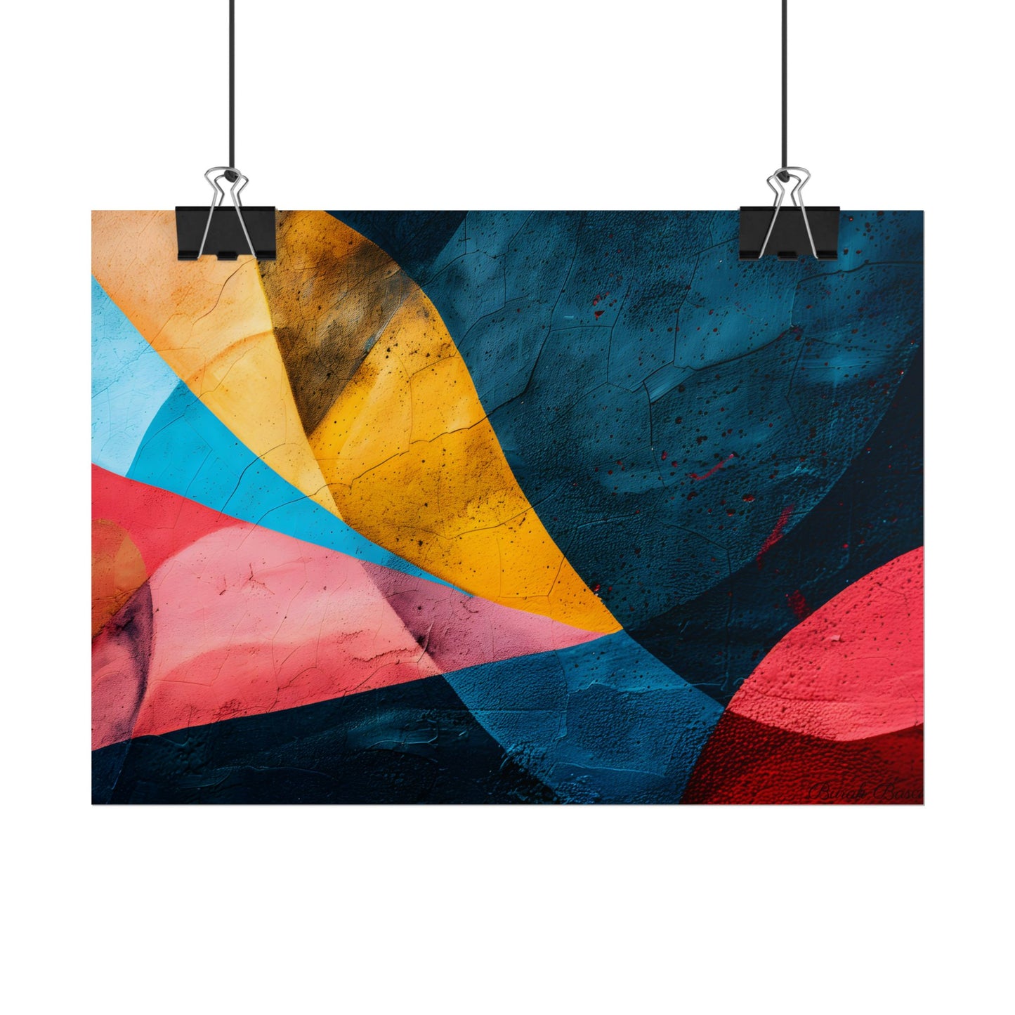 Vibrant Abstract Textured Design: Colorful Artwork - Poster