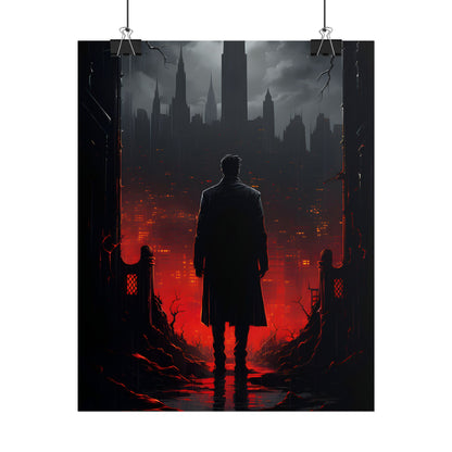 Urban Fantasy Detective: City Streets Mystery Artwork - Poster