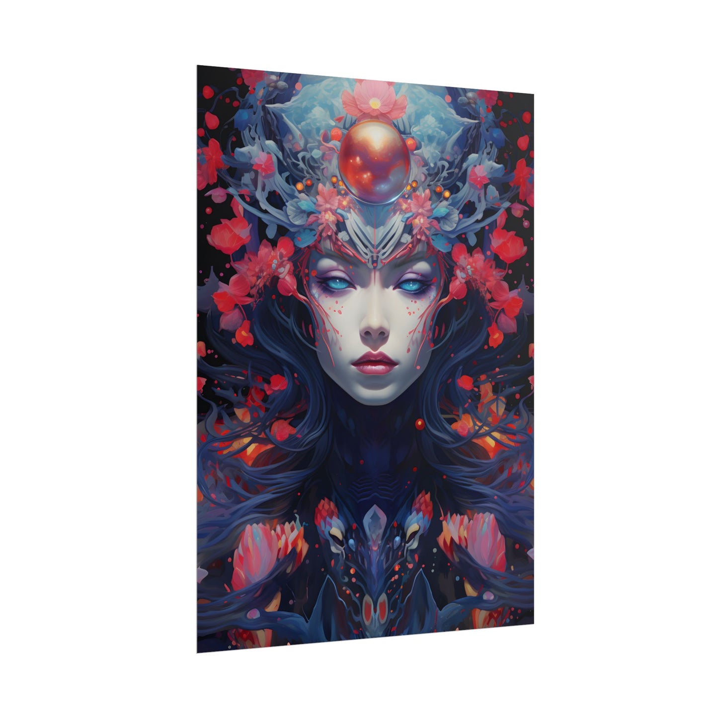 Otherworldly Celestial Dreams: Starry Night Artwork - Poster