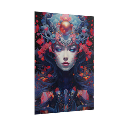 Otherworldly Celestial Dreams: Starry Night Artwork - Poster