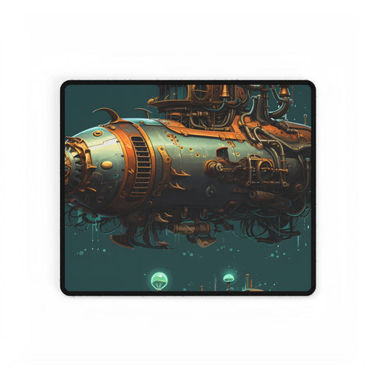 Steampunk Undersea Adventure: Captain Nemos' Submarine Odyssey - Desk Mat