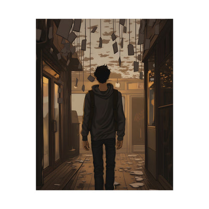 Candid Moment: A Person's Story in an Indoor Setting - Poster