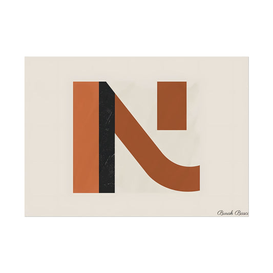 Modern Minimalist Poster: Unique 62097 Number Artwork - Poster