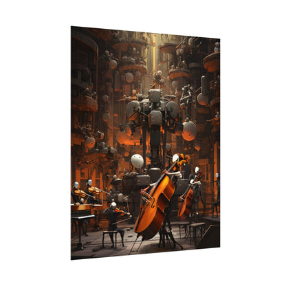 6 Sentient Robot Musicians: A Symphony of Artistic Expression - Poster