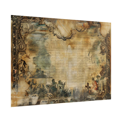 Vintage Biblical Scene: Medieval Art Poster - Poster
