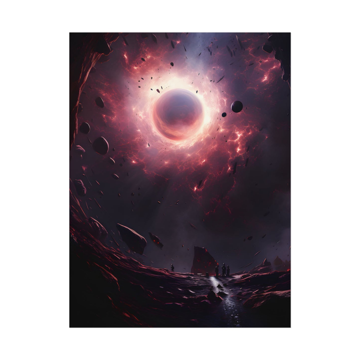 Cosmic Black Hole: Massive Planet in Stellar Orbit - Poster