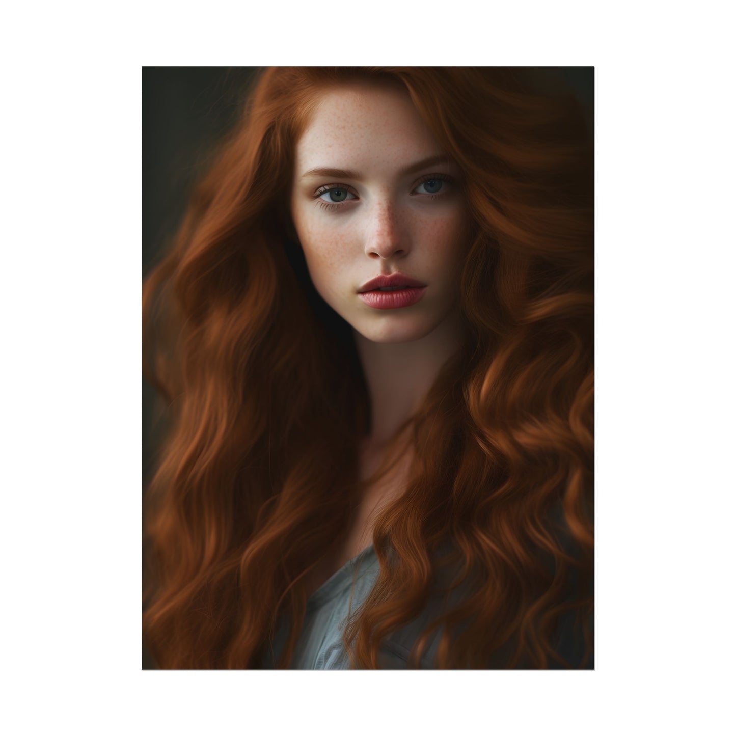 Redheaded Woman: Natural Beauty - Poster