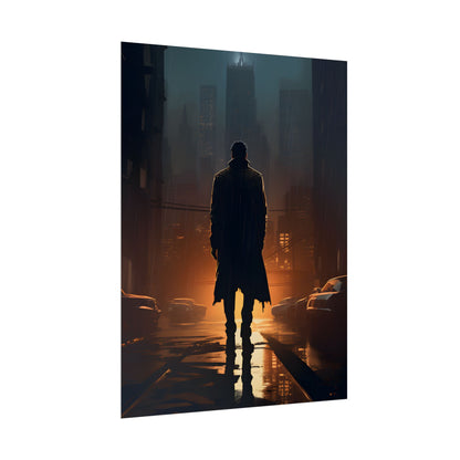 Urban Fantasy Detective: Serious Investigator Artwork - Poster