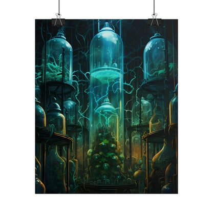 Molecular Secrets: Laboratory Artwork Showcase - Poster