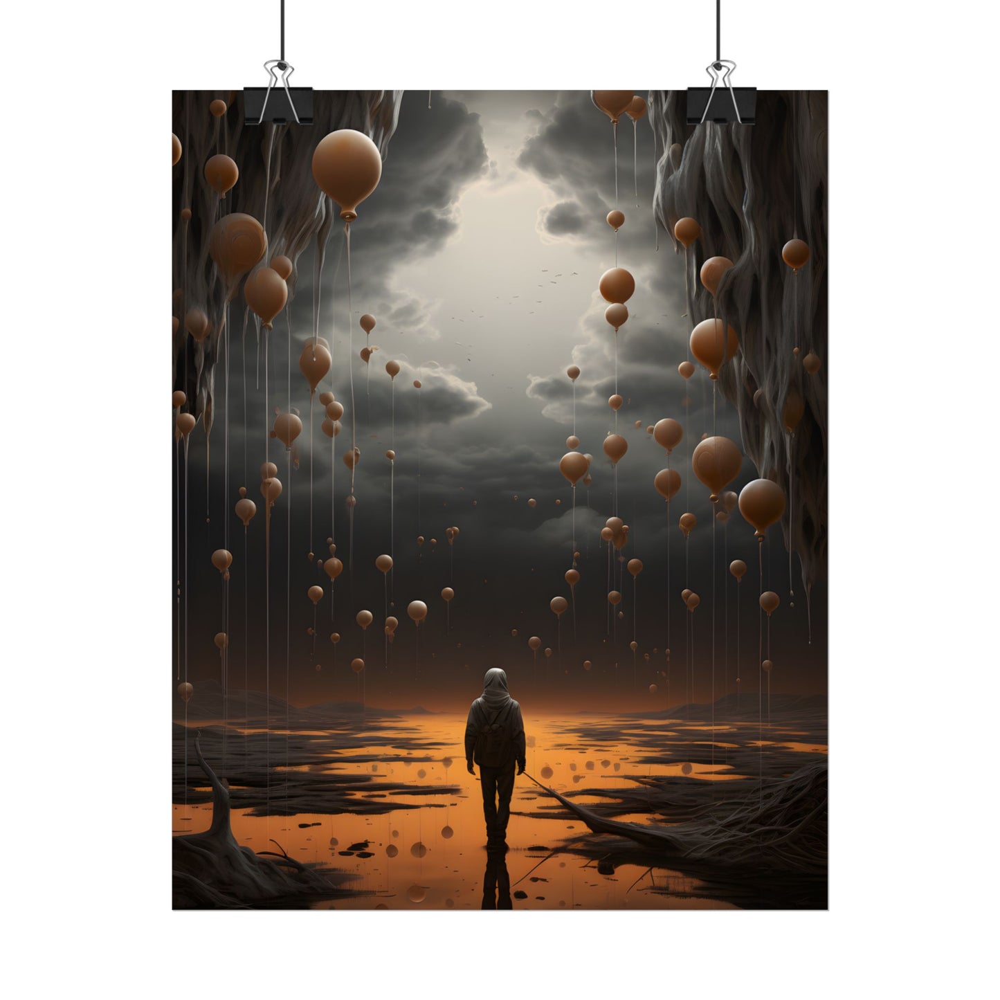 Freedom in Nature: Casual Outdoor Portrait - Poster