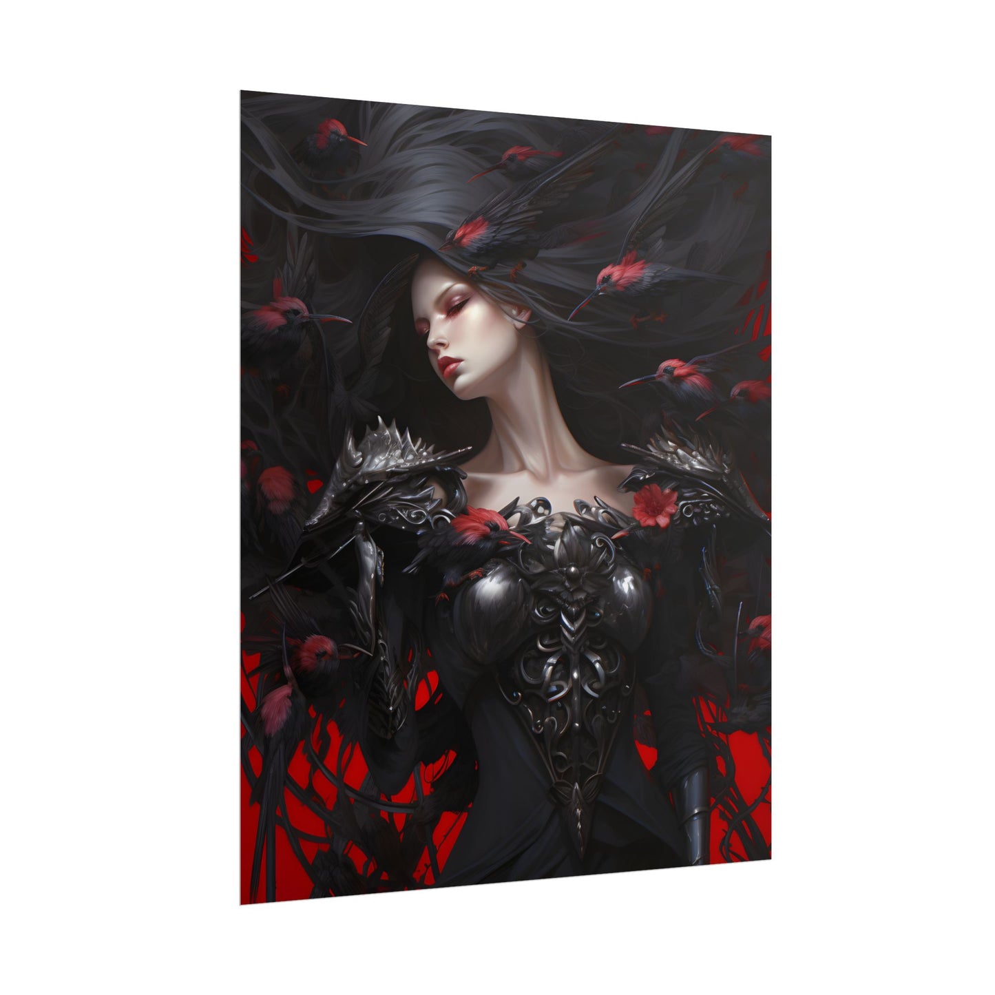 Enigmatic Songbird: Nature's Guardian Art - Poster