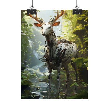 Modern Outdoor Robotic Wildlife Sanctuary: A Unique Artwork of Innovative Design - Poster