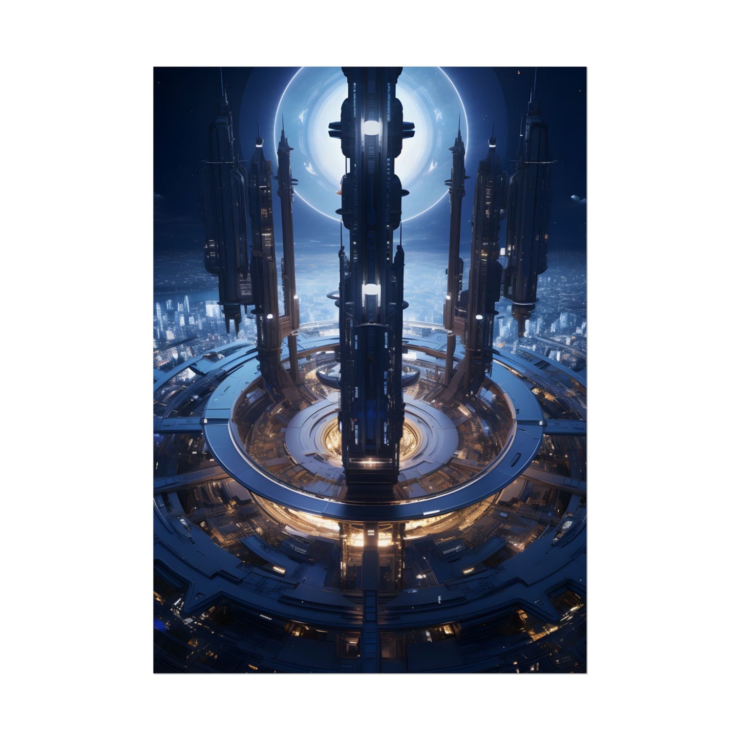 Massive Space Station: A Complex Oasis in Outer Space - Poster