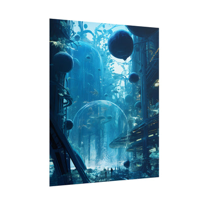 Underwater City of the Future: Sustainable Living in Harmony with Nature - Poster