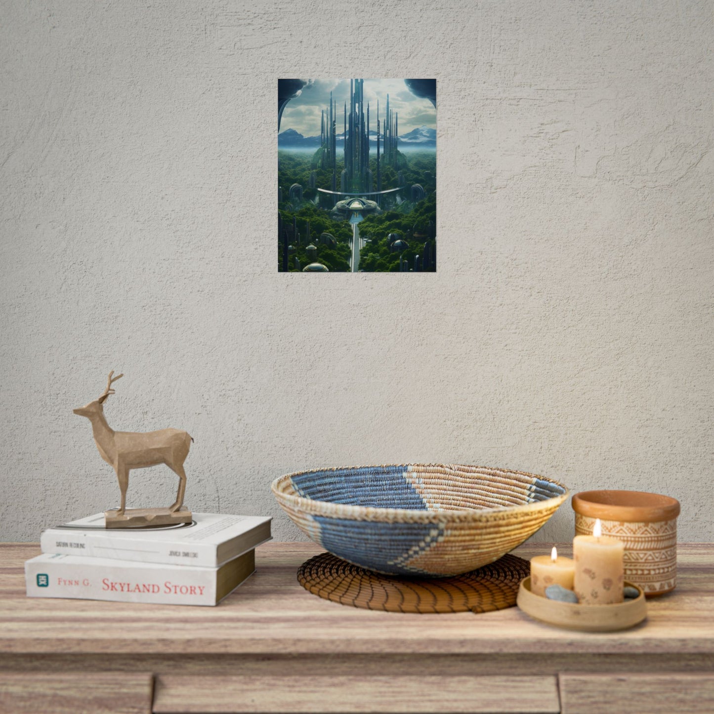 Dystopian Utopia: Perfect Yet Oppressive Society - Artwork - Poster