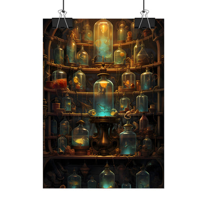 Lab Curiosities: Mysterious Research Space Artwork - Poster