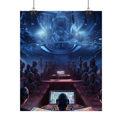 Futuristic Robot Orchestra: Musical Performance Art - Poster