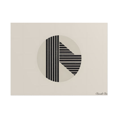 Modern Minimalist Poster: Bold Typography and Geometric Forms - Poster