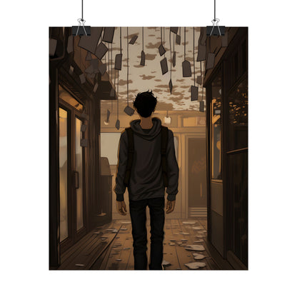 Candid Moment: A Person's Story in an Indoor Setting - Poster