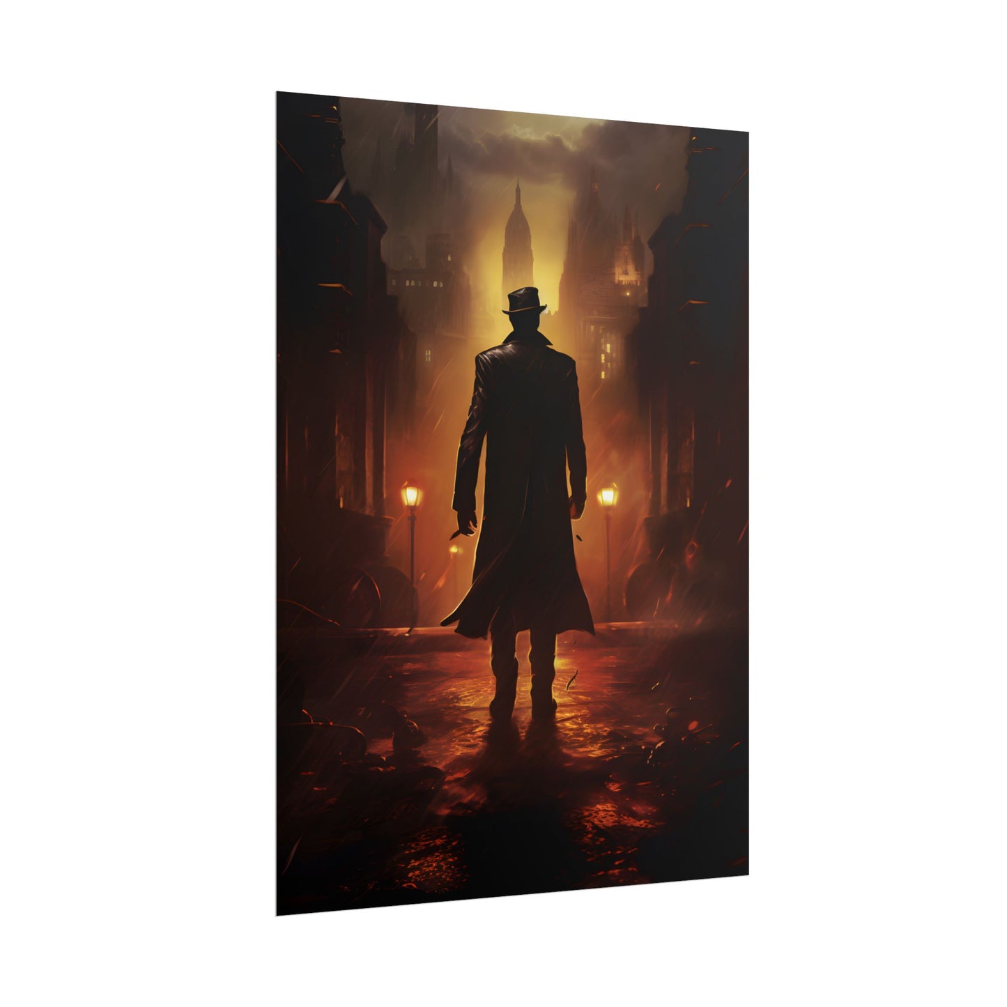 Urban Fantasy Detective: Mystery Graphic Novel Artwork - Poster